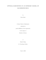 Optimal harvesting in an epidemic model of koi herpesvirus